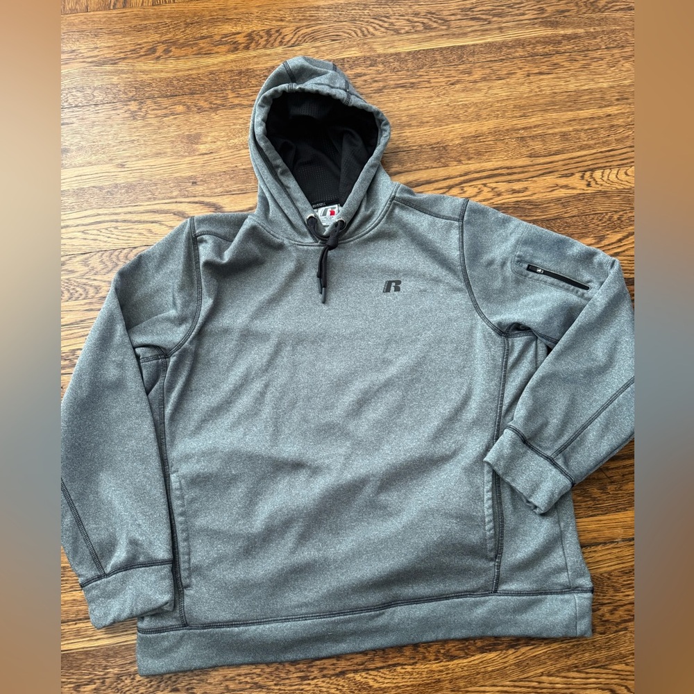 #379 Russell Athletic Men's Charcoal Hoodie